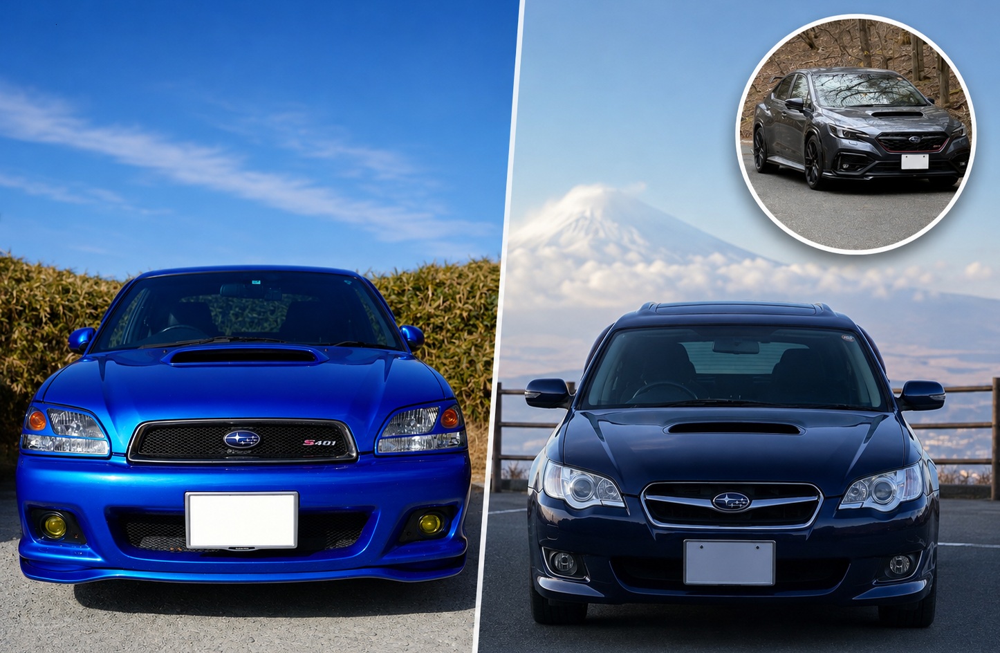 S401、4代目レガシィ、S210を乗り比べて、25年の歳月の流れを味わう